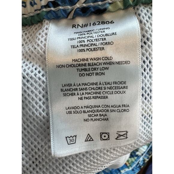 Blue Wave Land of Aloha Hawaiian Shirt Avanti Spooner Kahala Swim Shorts medium - Picture 5 of 5